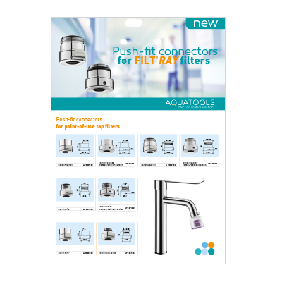 FILT’RAY push-fit connectors for filters