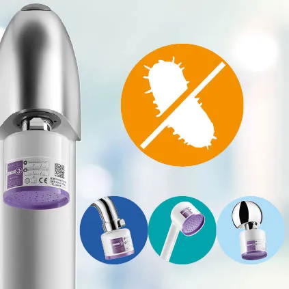 Anti-legionella tap & shower filters